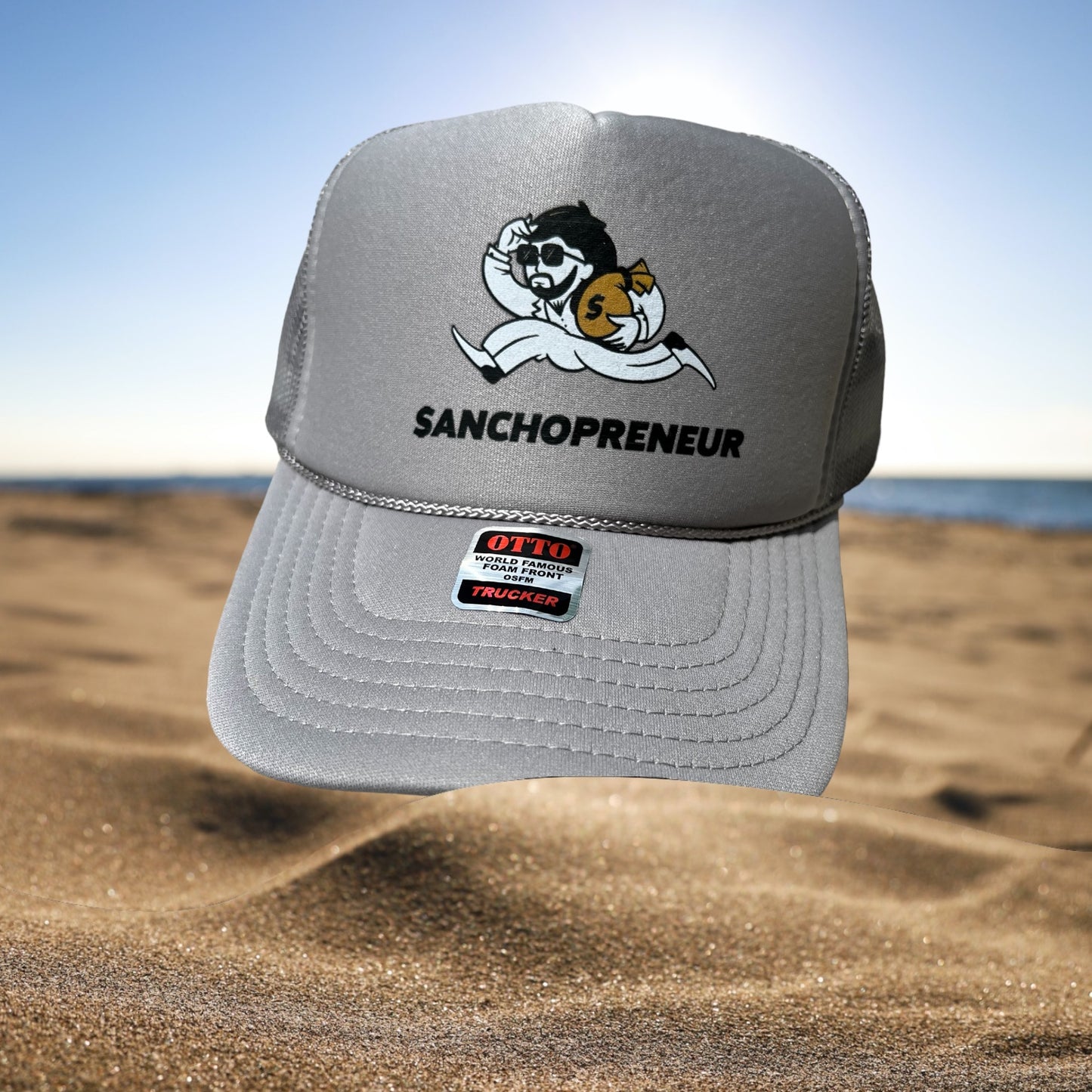 Sanchopreneur trucker cap (gray)