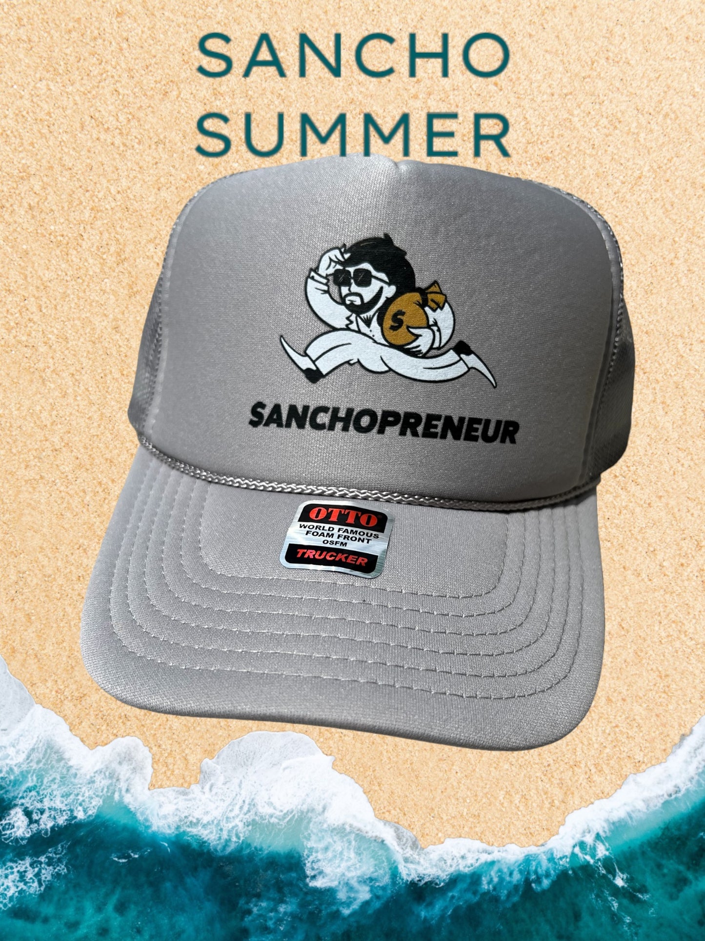 Sanchopreneur trucker cap (gray)