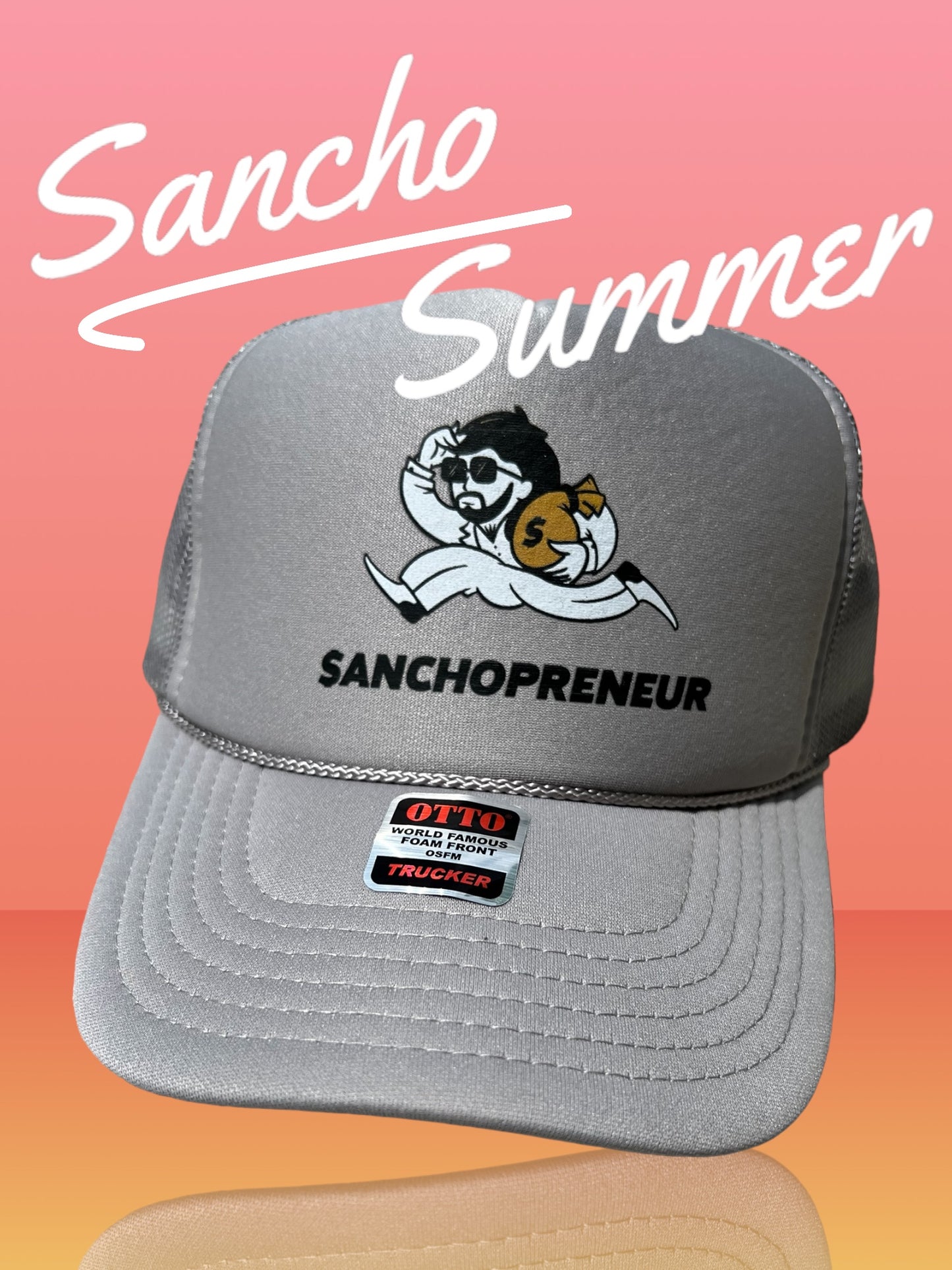 Sanchopreneur trucker cap (gray)