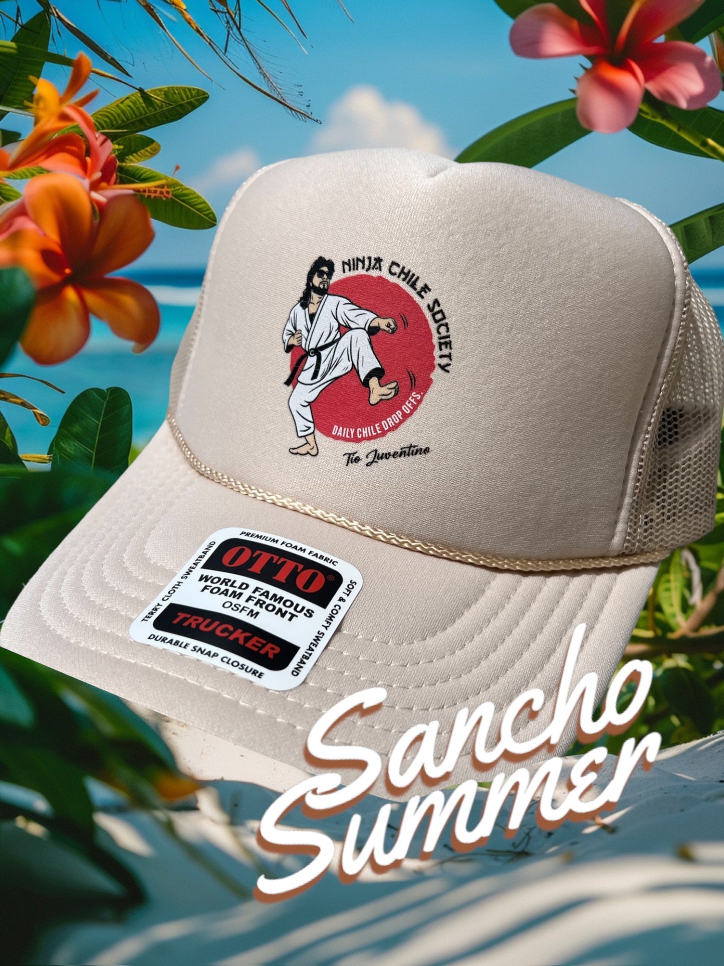 Ninja Chile 🥷 Society trucker cap (tan)